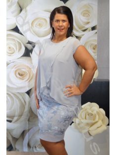 Classis Szürke Muszlinos Alkalmi ruha