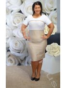 Trynite  Arany-fehér alkalmi ruha