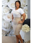 Trynite  Arany-fehér alkalmi ruha