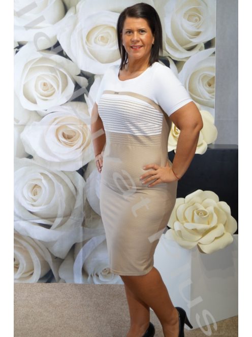 Trynite  Arany-fehér alkalmi ruha