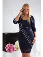 Mystic Day Sötétkék Csipke Komplé