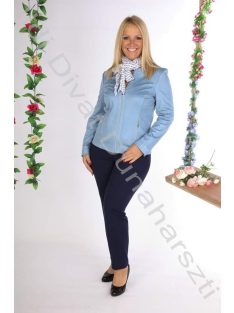 Livello Babakék bőrhatású blézer