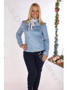 Livello Babakék bőrhatású blézer