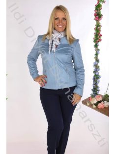 Livello Babakék bőrhatású blézer