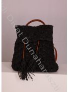 Nobo Fekete Fonott hátizsák