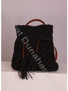 Nobo Fekete Fonott hátizsák