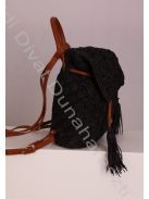 Nobo Fekete Fonott hátizsák