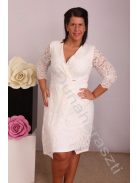 Zita Fehér Csipkés ruha - XXL