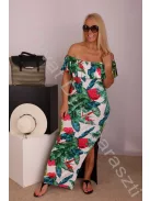 Beauty Fashion Trópusi mintás maxi ruha