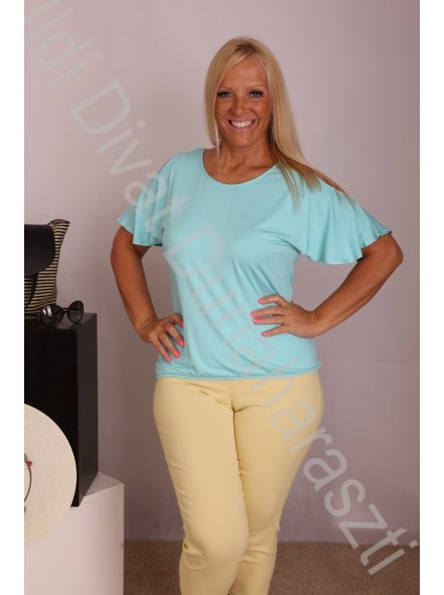 Livello Türkiz Vállán kivágott felső