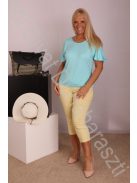 Livello Türkiz Vállán kivágott felső