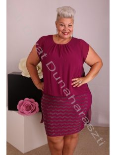 Hesba Lila Strasszos Muszlin ruha