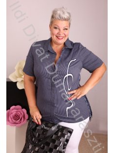 Marisis Sötétkék Csíkos ing