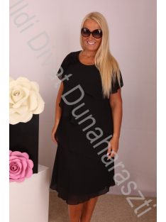 Zan-Mar Fekete Fodros Alkalmi ruha