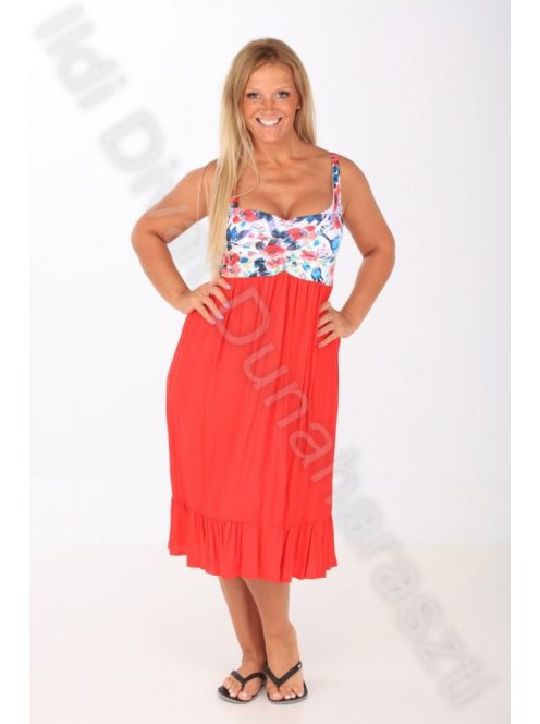 Victoria Maxi Piros-Virágos ruha