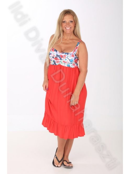 Victoria Maxi Piros-Virágos ruha