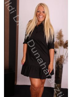 La Luna Fekete Mellnél gombos ruha