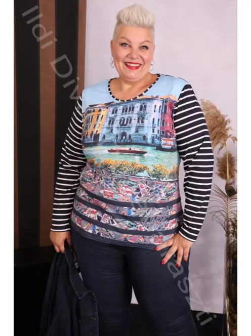 Livello Csíkos Hosszú ujjú Velence felső