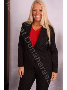 Livello Fekete mintás blézer