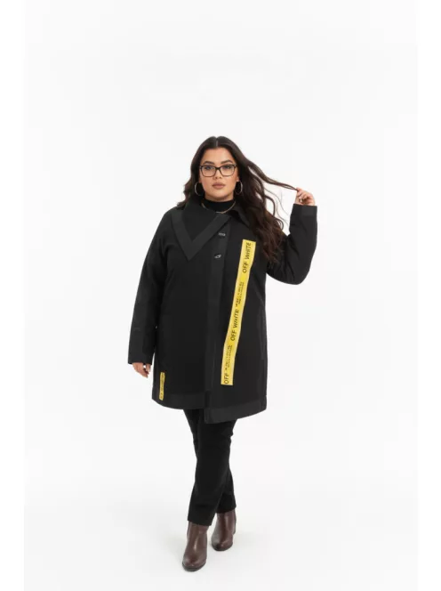 Darkwin hosszított galléros kabátka - XXL