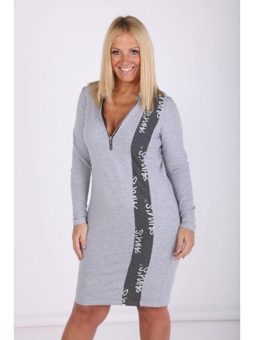 Aim's Szürke zippes ruha