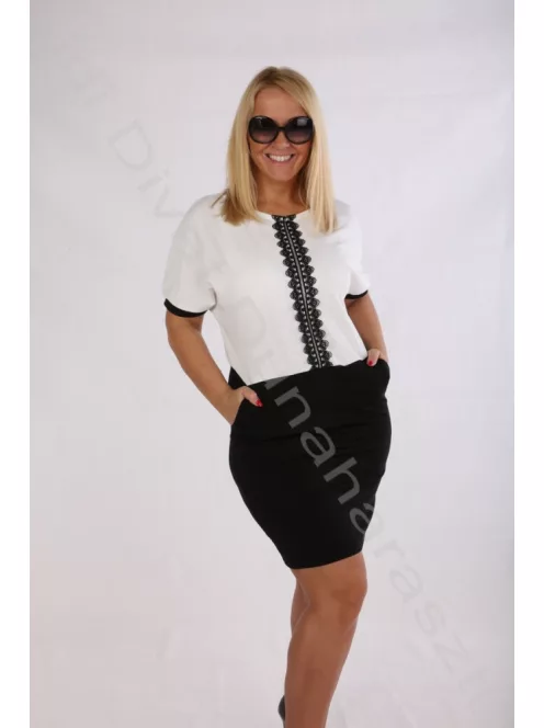 Mystic Day Ekrü-Fekete Izisz Ruha