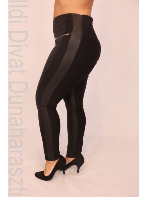 Amnesia Fekete Szalin Nadrág