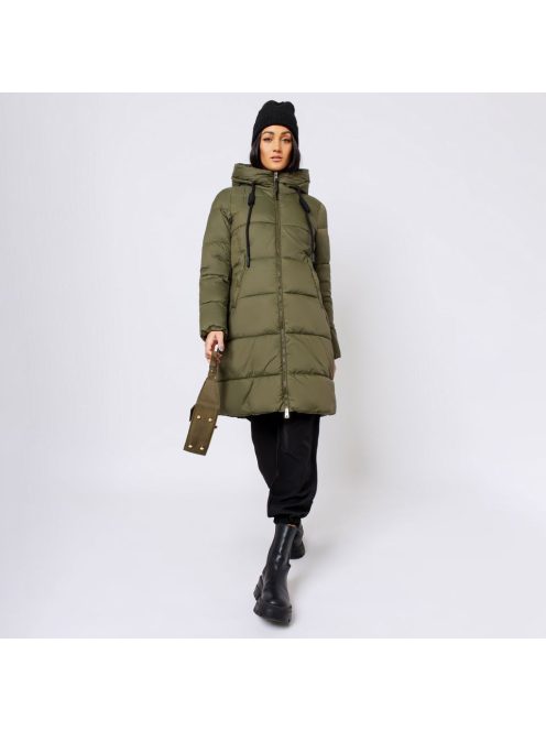 Amnesia Khaki Kapucnis Kabát