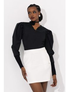 Amnesia Ekrü Bond Szoknya