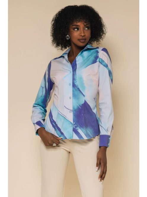 Amnesia Kék Mintás Zonda Ing-M