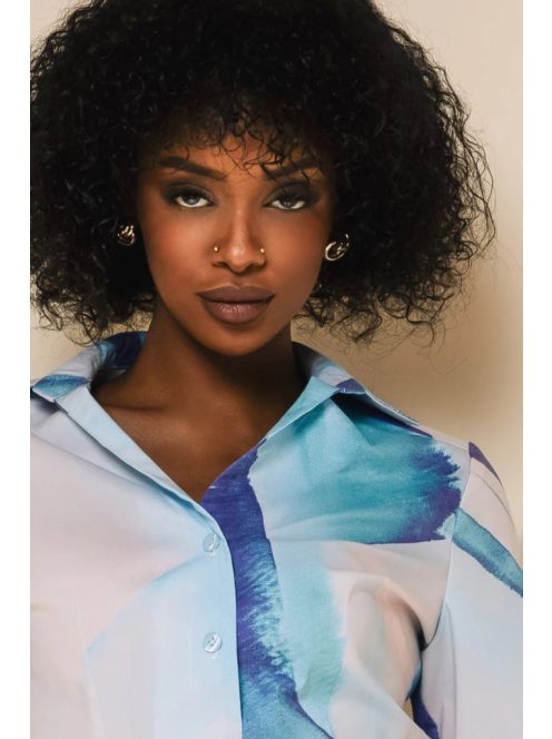 Amnesia Kék Mintás Zonda Ing-M