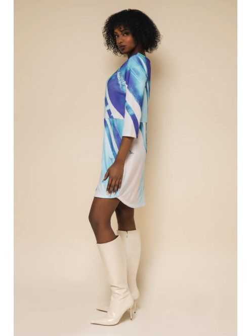 Amnesia Kék Mintás Palan Ruha