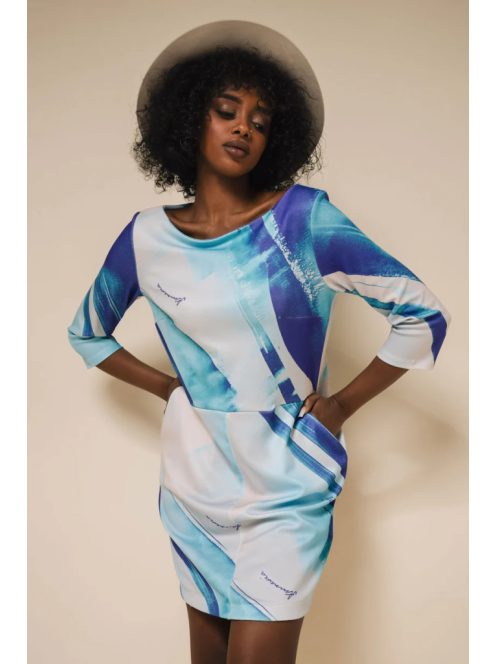 Amnesia Kék Mintás Palan Ruha