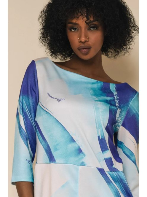 Amnesia Kék Mintás Palan Ruha