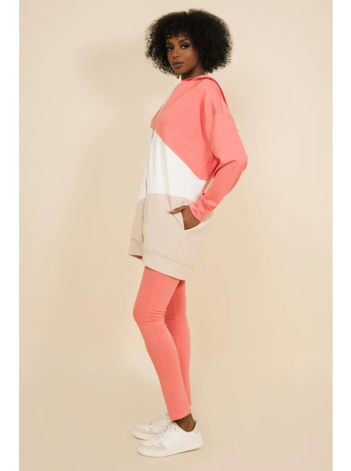 Amnesia Lazac-Ekrü-Beige Slakta Kardigán