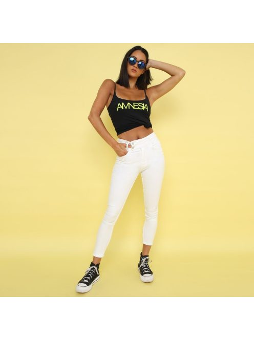 Amnesia fehér dupla gombos farmernadárg-28