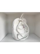 Via Fehér-Ezüst Feliratos Áfra Hátitáska