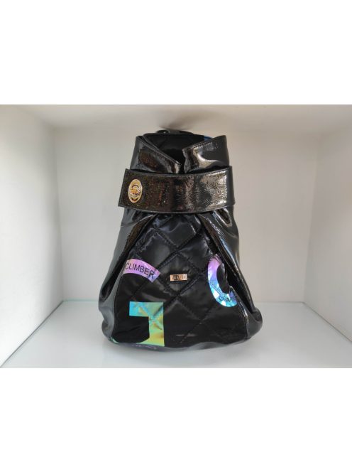 Via Fekete Feliratos Elmira Hátitáska