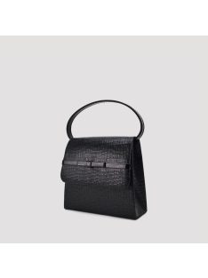 Alkalmi Fekete Mintás Mini Masnis Kézitáska