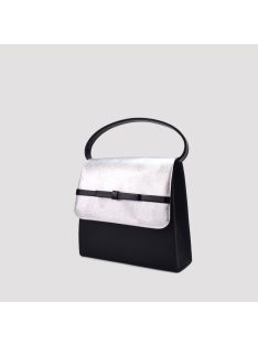 Alkalmi Fekete-Ezüst Mini Masnis Kézitáska