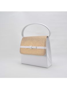 Alkalmi Fehér-Arany Masnis Kézitáska