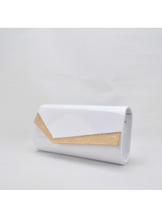 Alkalmi Fehér-Arany Delma Táska