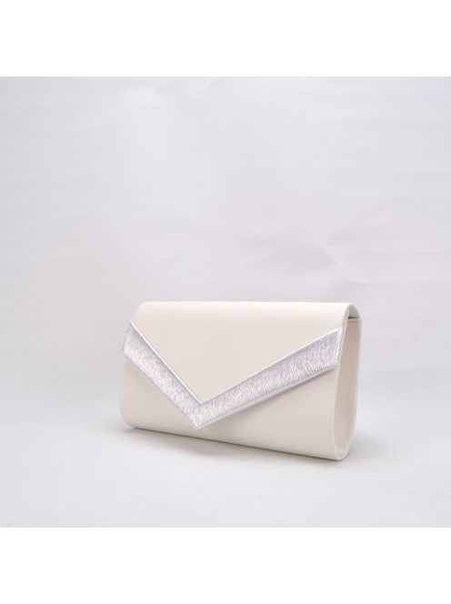 Alkalmi Ekrü-Ezüst Sztilla Táska