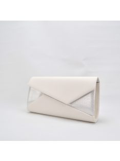 Alkalmi Beige-Csillogós Cikk-Cakk Táska