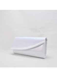 Alkalmi Fehér Lakk Csíkos Aszimmetrikus Táska