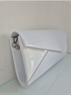 Alkalmi Fehér Csíkos Cikk-Cakk Táska