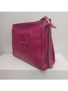Genuine Leather Fuxia Bőrtáska