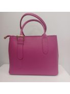 Genuine Leather Fuxia Csattos Bőrtáska