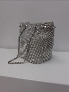 Alkalmi Ezüst Strasszos Léna Táska