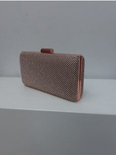Alkalmi Rosegold Strasszos Mina Táska